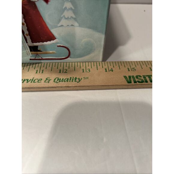 Lot of 5 Nesting Christmas Gift Boxes Small Square Holiday Decorative Boxes - Picture 3 of 16